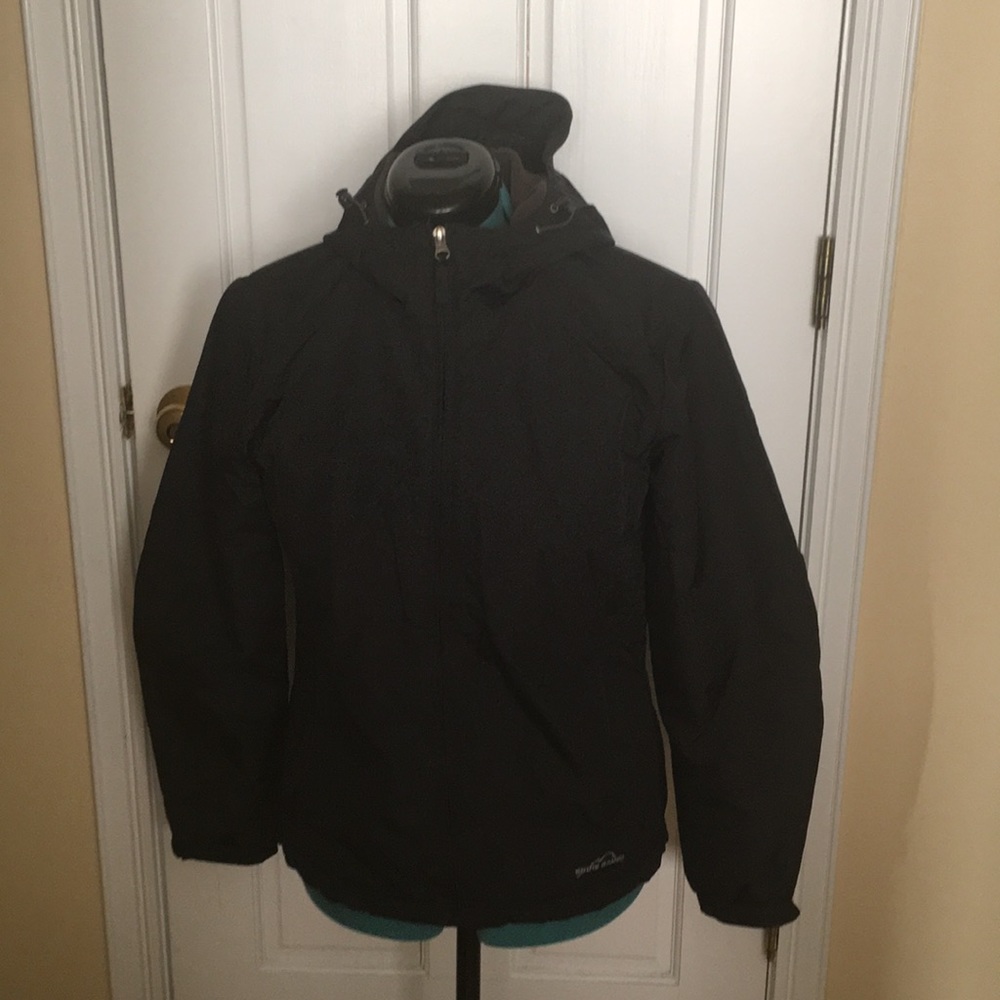 Black Water and Wind Proof Fleece Lined Jacket